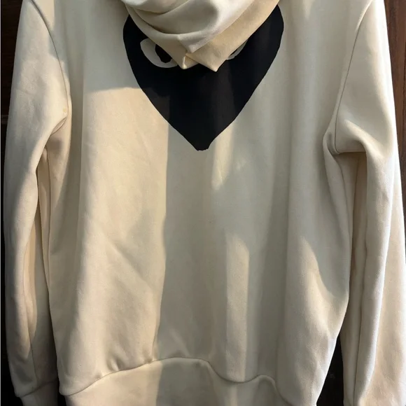 Comme des Garçons Play Beige Hoodie